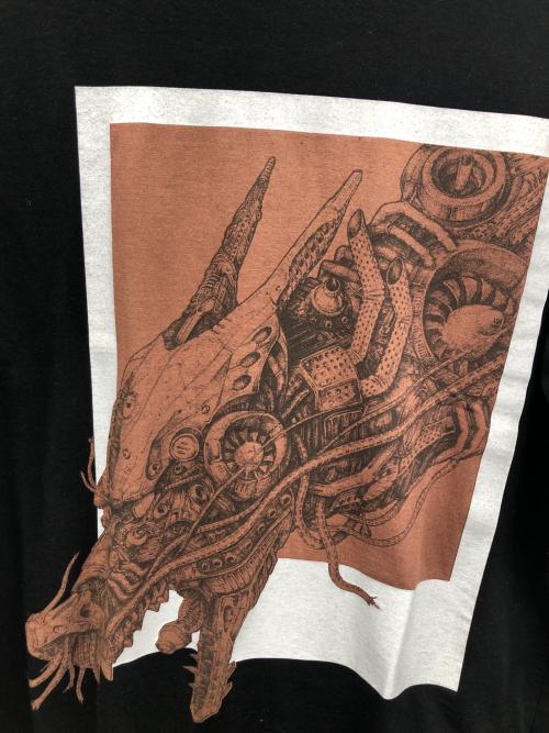 Yohji Yamamoto pour homme（ヨウジヤマモト プールオム）Yohji Yamamoto pour homme (ヨウジヤマモト プールオム) プリントカットソー ブラック サイズ:3の古着・服飾アイテム