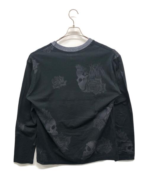 Yohji Yamamoto pour homme（ヨウジヤマモト プールオム）Yohji Yamamoto pour homme (ヨウジヤマモト プールオム) 切替ニット ブラック サイズ:3の古着・服飾アイテム