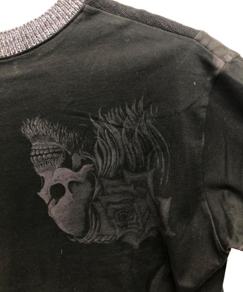 Yohji Yamamoto pour homme（ヨウジヤマモト プールオム）Yohji Yamamoto pour homme (ヨウジヤマモト プールオム) 切替ニット ブラック サイズ:3の古着・服飾アイテム