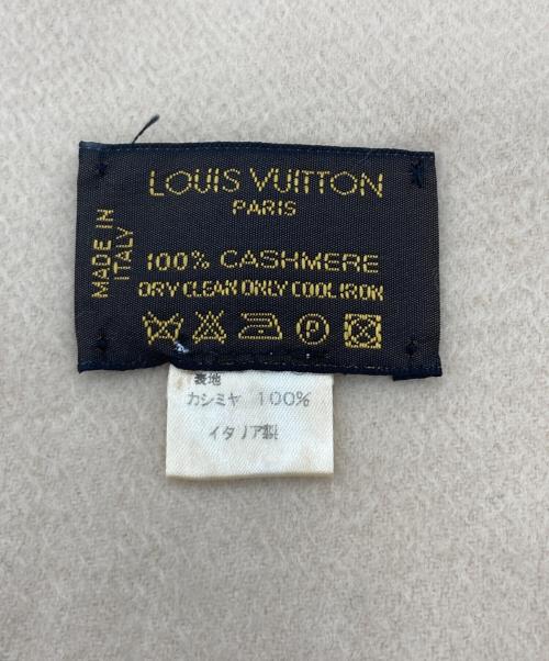 LOUIS VUITTON（ルイ ヴィトン）LOUIS VUITTON (ルイ ヴィトン) マフラー アイボリーの古着・服飾アイテム