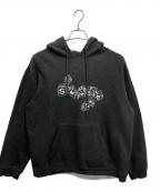 stussyステューシー）の古着「ダイスロゴプルオーバーパーカー」｜グレー