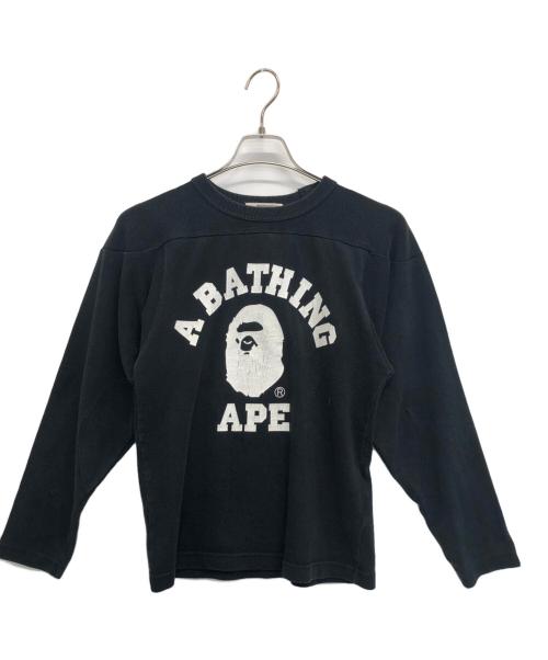 A BATHING APE（ア ベイシング エイプ）A BATHING APE (ア ベイシング エイプ) スウェット ブラック サイズ:SIZE XSの古着・服飾アイテム