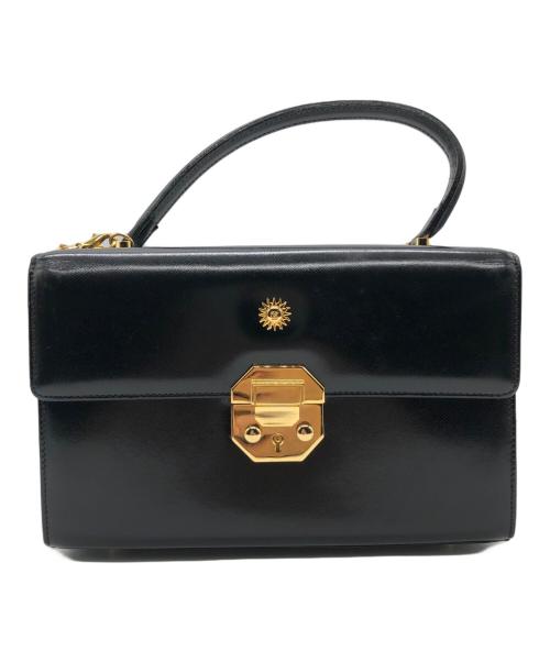 VERSACE（ヴェルサーチェ）VERSACE (ヴェルサーチェ) ハンドバッグ ブラックの古着・服飾アイテム