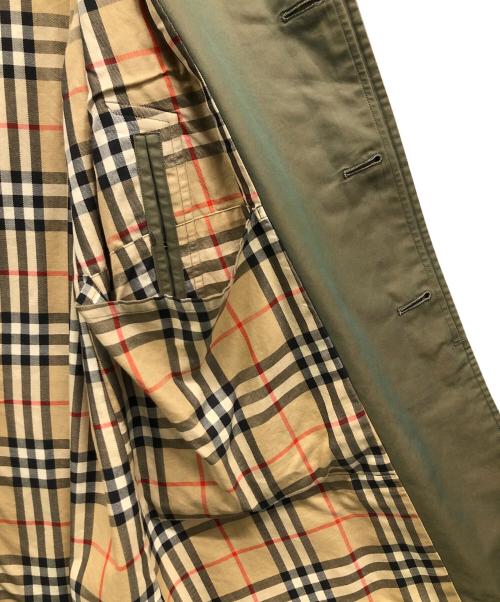 Burberry's（バーバリー）Burberry's (バーバリーズ) 比翼コート オリーブベージュ サイズ:SIZE Sの古着・服飾アイテム