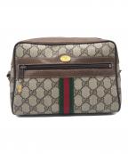 GUCCIグッチ）の古着「ミニショルダーバッグ」｜ベージュ