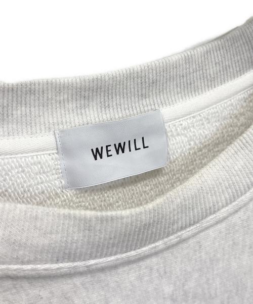 WEWILL（ウィーウィル）WEWILL (ウィーウィル) クルーネックスウェット ホワイト サイズ:3の古着・服飾アイテム