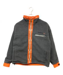 BlackEyePatch（ブラックアイパッチ）の古着「ボアジャケット」｜グレー×オレンジ