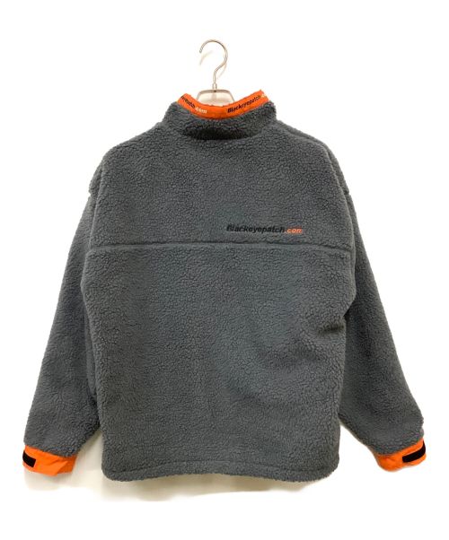 BlackEyePatch（ブラックアイパッチ）BlackEyePatch (ブラックアイパッチ) ボアジャケット グレー×オレンジ サイズ:Mの古着・服飾アイテム