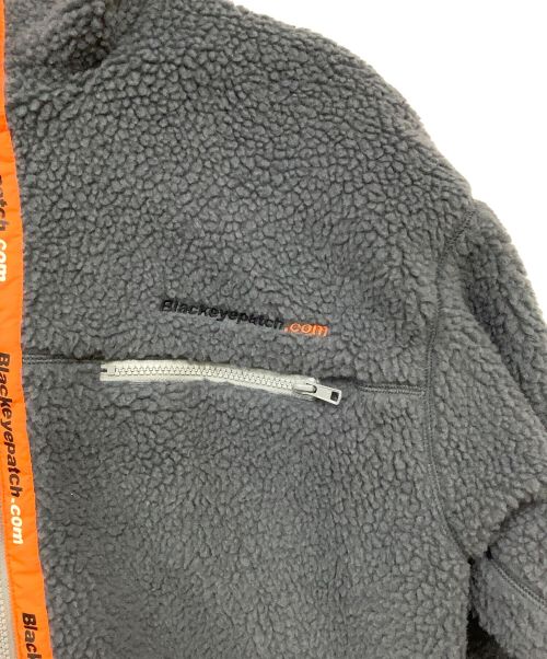 BlackEyePatch（ブラックアイパッチ）BlackEyePatch (ブラックアイパッチ) ボアジャケット グレー×オレンジ サイズ:Mの古着・服飾アイテム