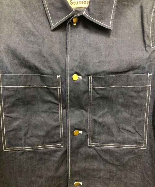 ACNE STUDIOS Bla konst（アクネステュディオスブロコンスト）ACNE STUDIOS Bla konst (アクネステュディオスブロコンスト) カバーオール インディゴ サイズ:46の古着・服飾アイテム