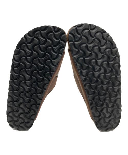 BIRKENSTOCK（ビルケンシュトック）BIRKENSTOCK (ビルケンシュトック) サンダル ブラウン×ホワイト サイズ:38の古着・服飾アイテム