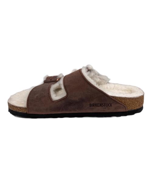 BIRKENSTOCK（ビルケンシュトック）BIRKENSTOCK (ビルケンシュトック) サンダル ブラウン×ホワイト サイズ:38の古着・服飾アイテム