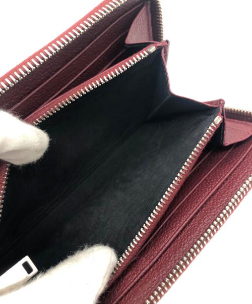 Saint Laurent Paris（サンローランパリ）Saint Laurent Paris (サンローランパリ) ラウンドファスナー長財布 ボルドーの古着・服飾アイテム