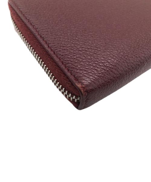 Saint Laurent Paris（サンローランパリ）Saint Laurent Paris (サンローランパリ) ラウンドファスナー長財布 ボルドーの古着・服飾アイテム