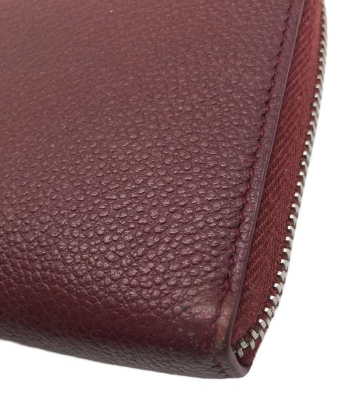 Saint Laurent Paris（サンローランパリ）Saint Laurent Paris (サンローランパリ) ラウンドファスナー長財布 ボルドーの古着・服飾アイテム