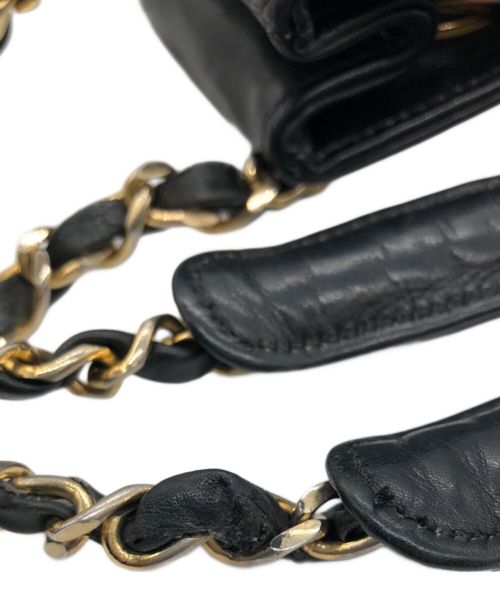 CHANEL（シャネル）CHANEL (シャネル) チェーンショルダーバッグ ブラックの古着・服飾アイテム