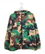 DIESELディーゼル）の古着「カモフラナイロンジャケット」｜グリーン×ブラウン