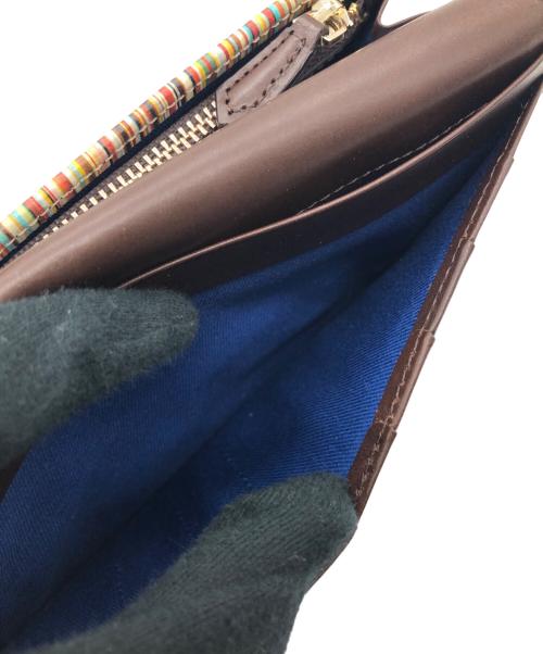 PAUL SMITH（ポールスミス）PAUL SMITH (ポールスミス) 長財布 ブラウンの古着・服飾アイテム