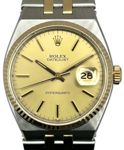 ROLEX（ロレックス）ROLEX (ロレックス) OYSTERQUARTZ DATEJUST オイスタークォーツ デイトジャスト 36 Ref.17013 シャンパン文字盤 シャンパン文字盤 サイズ:36.0mm/19.0cm/13コマの古着・服飾アイテム