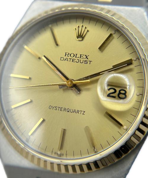 ROLEX（ロレックス）ROLEX (ロレックス) OYSTERQUARTZ DATEJUST オイスタークォーツ デイトジャスト 36 Ref.17013 シャンパン文字盤 シャンパン文字盤 サイズ:36.0mm/19.0cm/13コマの古着・服飾アイテム