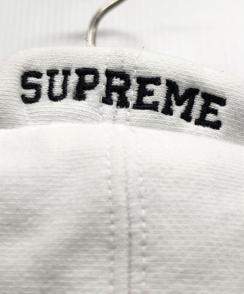 NIKE（ナイキ）NIKE (ナイキ) SUPREME (シュプリーム) Leather Applique Hooded Sweatshirt ホワイト サイズ:SIZE Mの古着・服飾アイテム