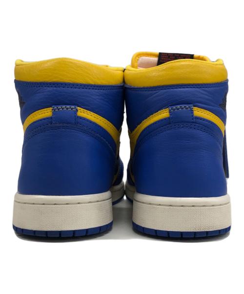 NIKE（ナイキ）NIKE (ナイキ) Women's Air Jordan 1 High OG ブルー×イエロー サイズ:25の古着・服飾アイテム