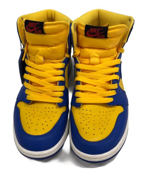 NIKE（ナイキ）NIKE (ナイキ) Women's Air Jordan 1 High OG ブルー×イエロー サイズ:25の古着・服飾アイテム
