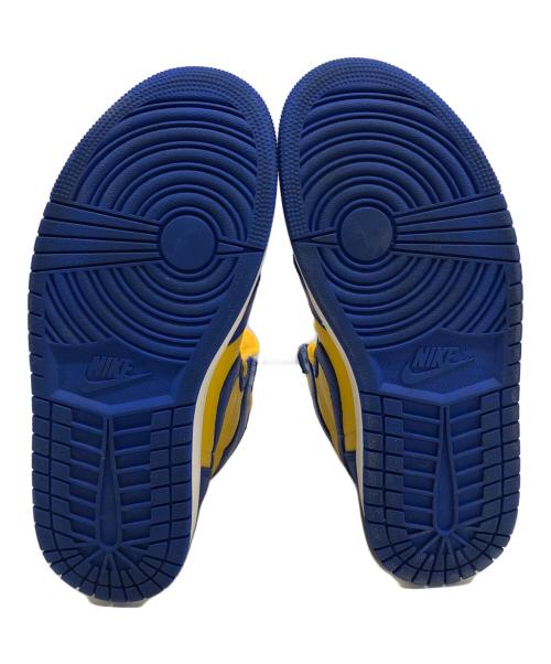 NIKE（ナイキ）NIKE (ナイキ) Women's Air Jordan 1 High OG ブルー×イエロー サイズ:25の古着・服飾アイテム