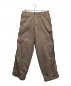 kolor/BEACONカラービーコン）の古着「TCパッカリング パンツ」｜ベージュ