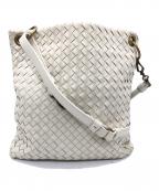 BOTTEGA VENETAボッテガベネタ）の古着「イントレチャートトートバッグ」｜アイボリ‐