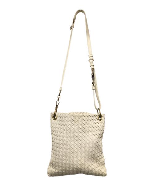 BOTTEGA VENETA（ボッテガベネタ）BOTTEGA VENETA (ボッテガベネタ) イントレチャートトートバッグ アイボリ‐の古着・服飾アイテム