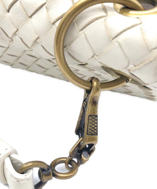 BOTTEGA VENETA（ボッテガベネタ）BOTTEGA VENETA (ボッテガベネタ) イントレチャートトートバッグ アイボリ‐の古着・服飾アイテム