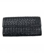 BOTTEGA VENETAボッテガベネタ）の古着「長財布」｜ブラック