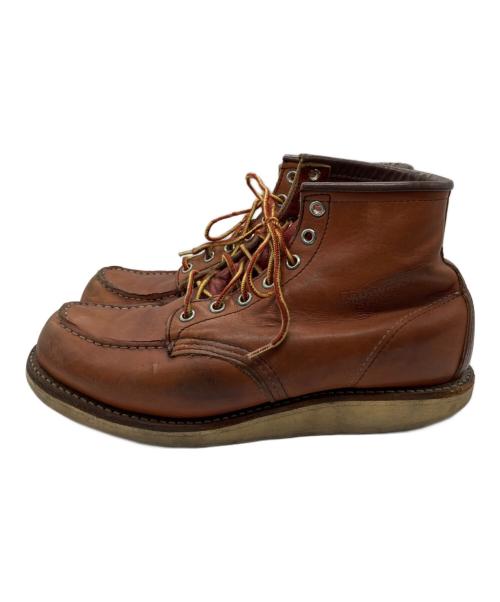 RED WING（レッドウィング）RED WING (レッドウィング) モックトゥブーツ レッド サイズ:US8の古着・服飾アイテム
