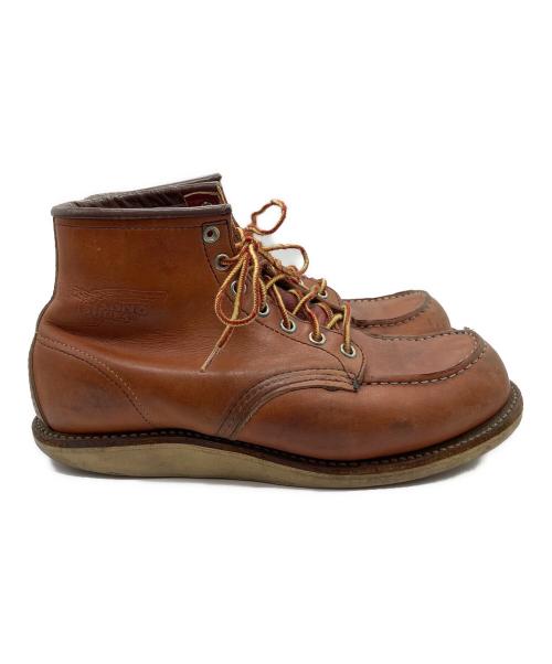 RED WING（レッドウィング）RED WING (レッドウィング) モックトゥブーツ レッド サイズ:US8の古着・服飾アイテム