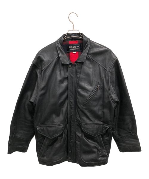 ALTO BENE（アルトベーネ）ALTO BENE (アルトベーネ) レザージャケット ブラック サイズ:SIZE40の古着・服飾アイテム