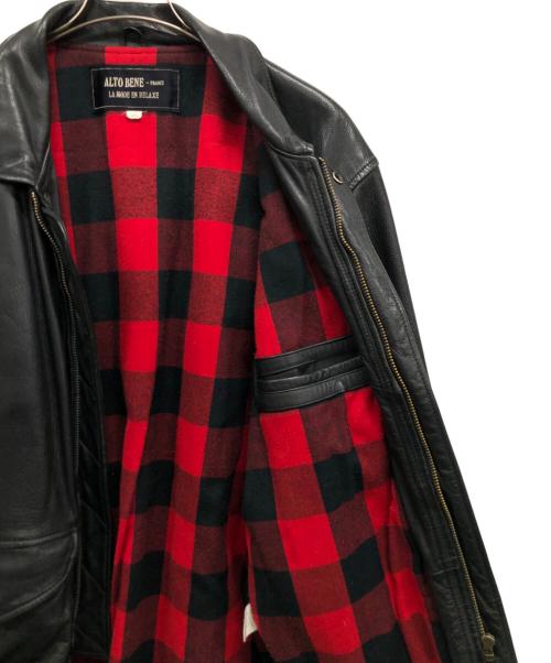 ALTO BENE（アルトベーネ）ALTO BENE (アルトベーネ) レザージャケット ブラック サイズ:SIZE40の古着・服飾アイテム