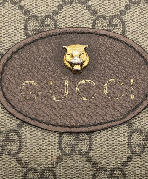 GUCCI（グッチ）GUCCI (グッチ) ジップアラウンドウォレット グレー×ブラウンの古着・服飾アイテム