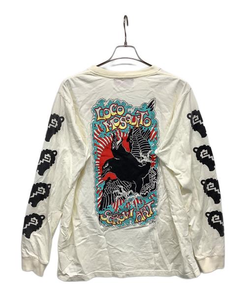 LOCO MOSQUITO（ロコモスキート）LOCO MOSQUITO (ロコモスキート) プリントカットソー アイボリー サイズ:XLの古着・服飾アイテム