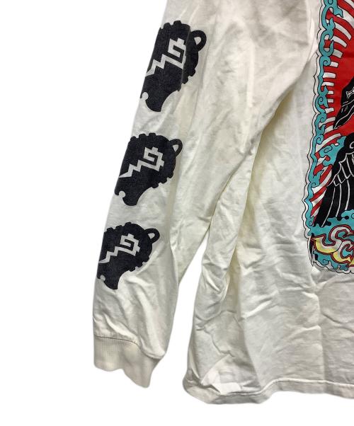 LOCO MOSQUITO（ロコモスキート）LOCO MOSQUITO (ロコモスキート) プリントカットソー アイボリー サイズ:XLの古着・服飾アイテム