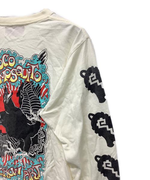 LOCO MOSQUITO（ロコモスキート）LOCO MOSQUITO (ロコモスキート) プリントカットソー アイボリー サイズ:XLの古着・服飾アイテム