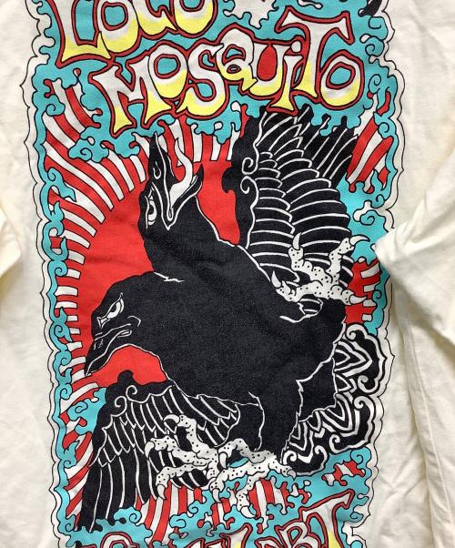 LOCO MOSQUITO（ロコモスキート）LOCO MOSQUITO (ロコモスキート) プリントカットソー アイボリー サイズ:XLの古着・服飾アイテム