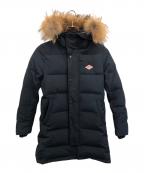 DANTONダントン）の古着「フード付きロングダウンコート」｜ネイビー