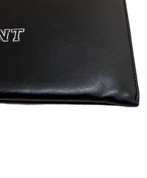 Saint Laurent Paris（サンローランパリ）Saint Laurent Paris (サンローランパリ) カレッジロゴクラッチバッグ ブラックの古着・服飾アイテム