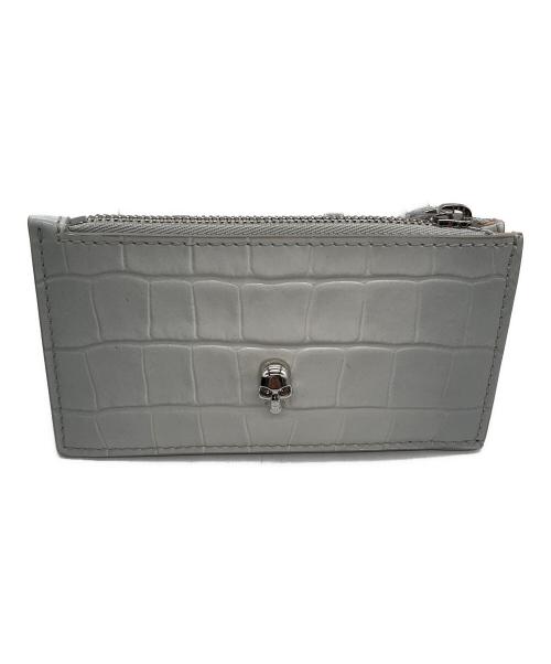 ALEXANDER McQUEEN（アレキサンダーマックイーン）ALEXANDER McQUEEN (アレキサンダーマックイーン) Leather Card Case ホワイトの古着・服飾アイテム