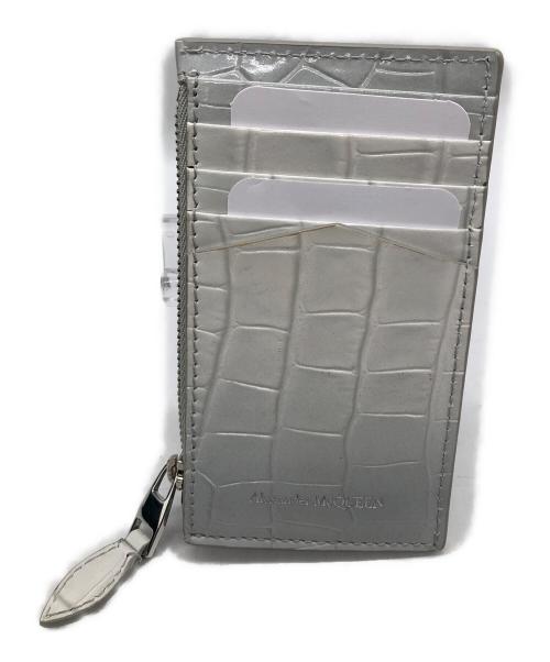 ALEXANDER McQUEEN（アレキサンダーマックイーン）ALEXANDER McQUEEN (アレキサンダーマックイーン) Leather Card Case ホワイトの古着・服飾アイテム