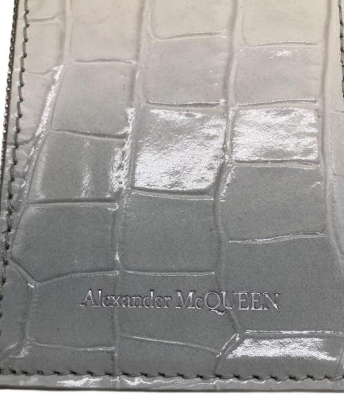 ALEXANDER McQUEEN（アレキサンダーマックイーン）ALEXANDER McQUEEN (アレキサンダーマックイーン) Leather Card Case ホワイトの古着・服飾アイテム