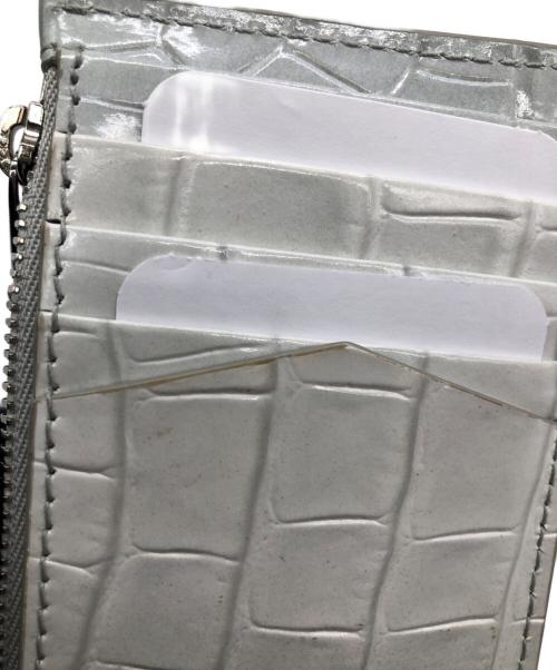 ALEXANDER McQUEEN（アレキサンダーマックイーン）ALEXANDER McQUEEN (アレキサンダーマックイーン) Leather Card Case ホワイトの古着・服飾アイテム