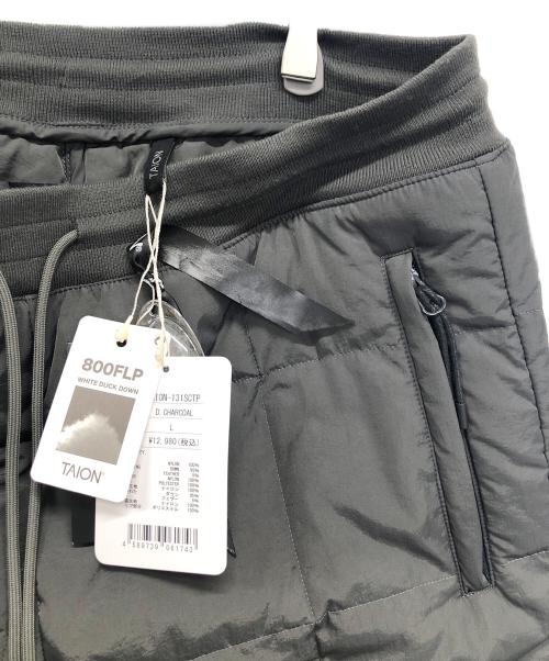 TAION（タイオン）TAION (タイオン) トラックダウンパンツ チャコールグレー サイズ:L 未使用品の古着・服飾アイテム