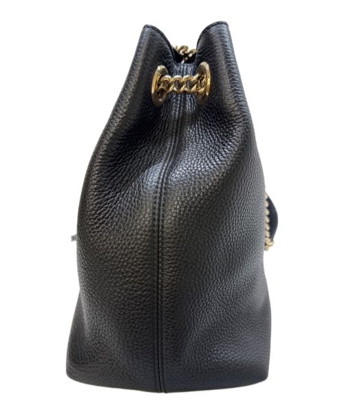 GUCCI（グッチ）GUCCI (グッチ) チェーントートバッグ ブラックの古着・服飾アイテム